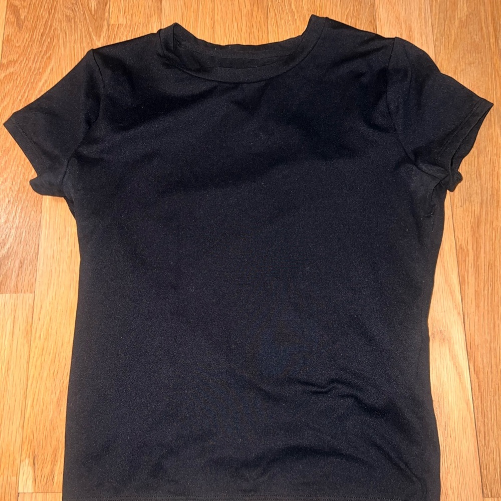 Hollister Black Short Sleeve Crewneck Tee